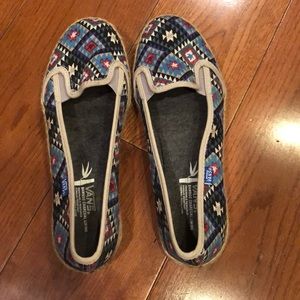 Vans Womens KVD Jute Canvas Aztec Flats